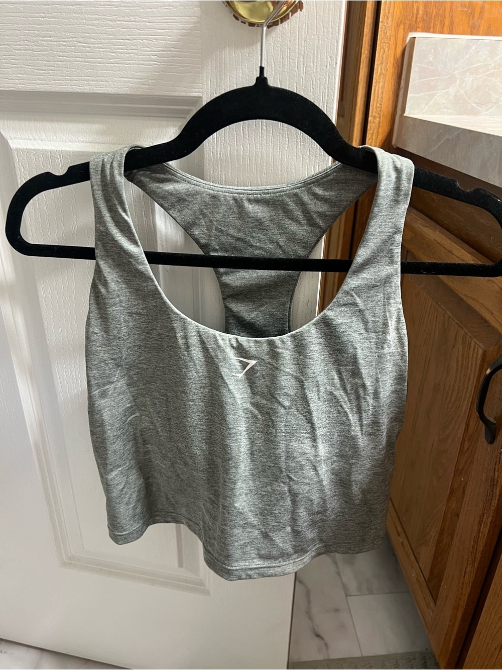 Gymshark Light Green Ribbed Racerback Tank Top